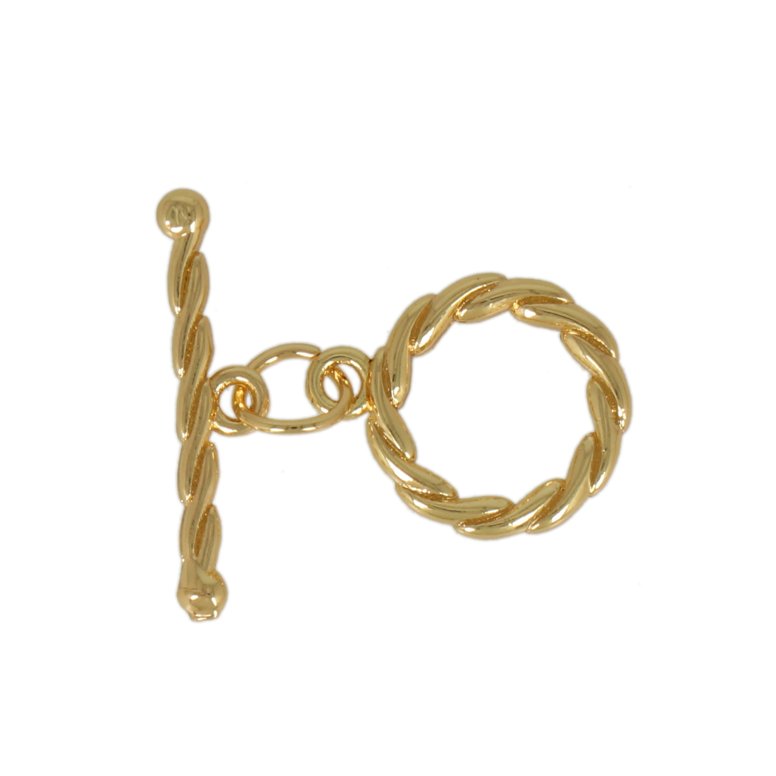gold plated toogle clasp circle 12mm | 1pc