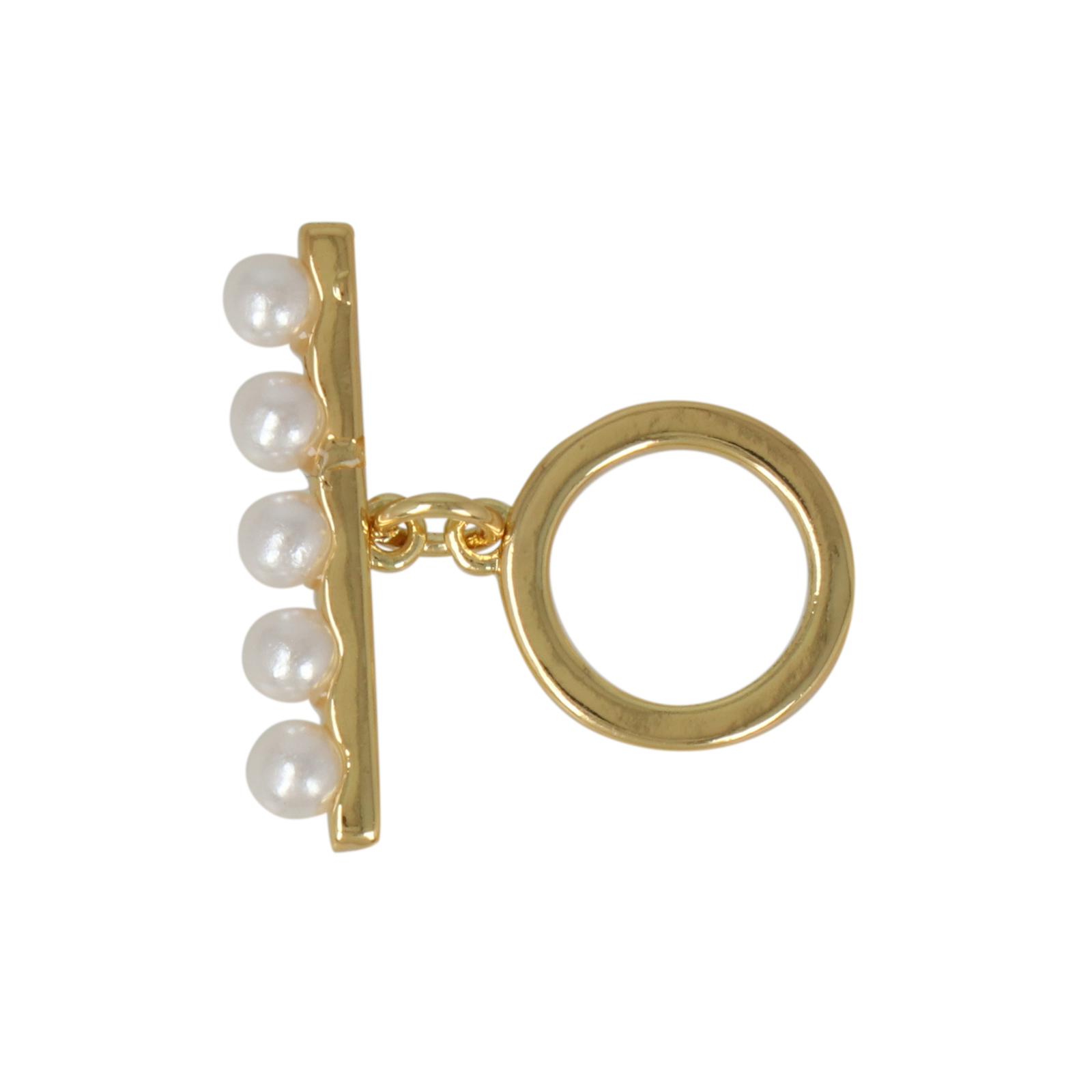 gold plated toogle clasp circle 12mm | 1pc