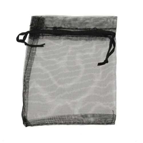 organza beutel schwarz 120x100mm | 12st