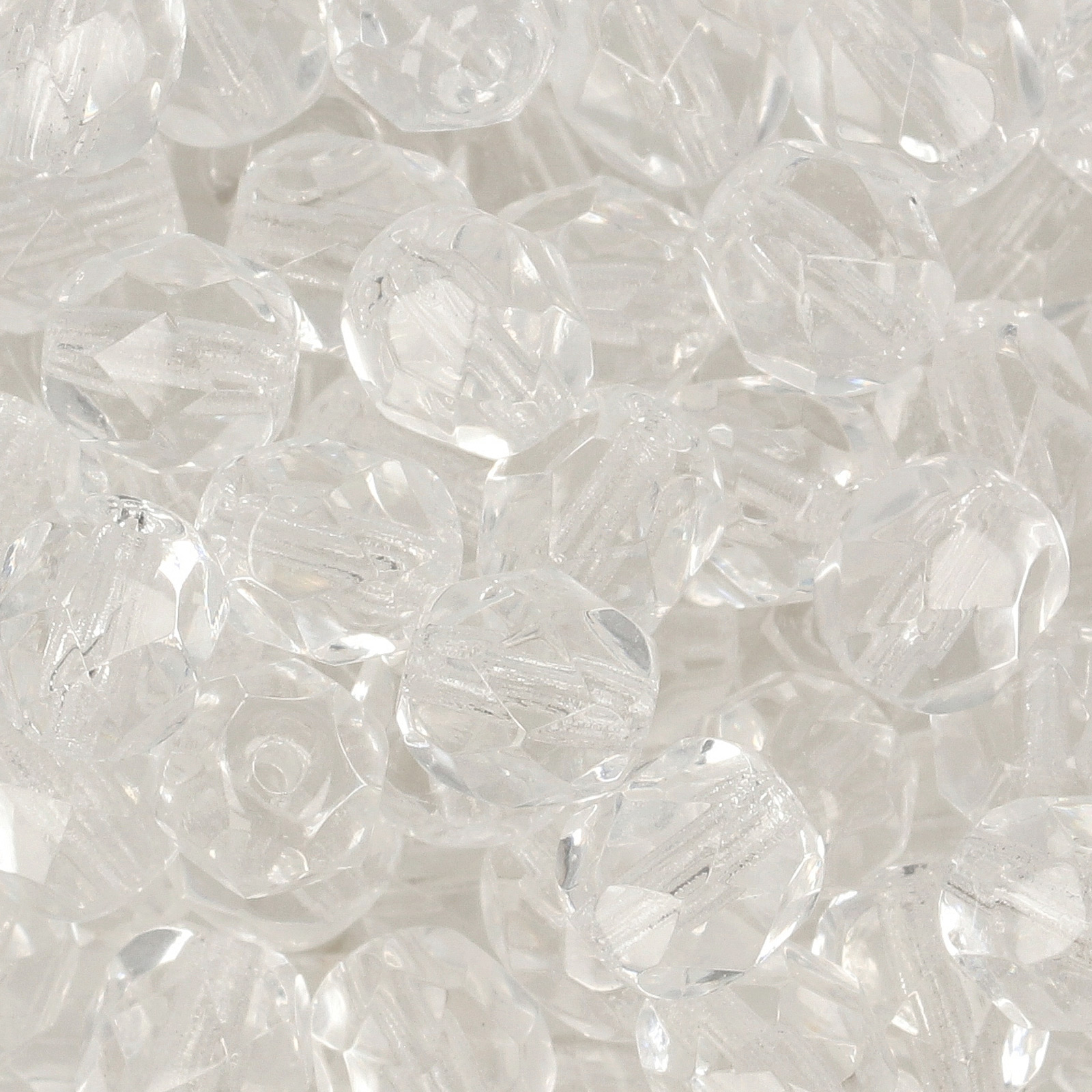 böhmische glasschliffperlen crystal 6mm | 25st