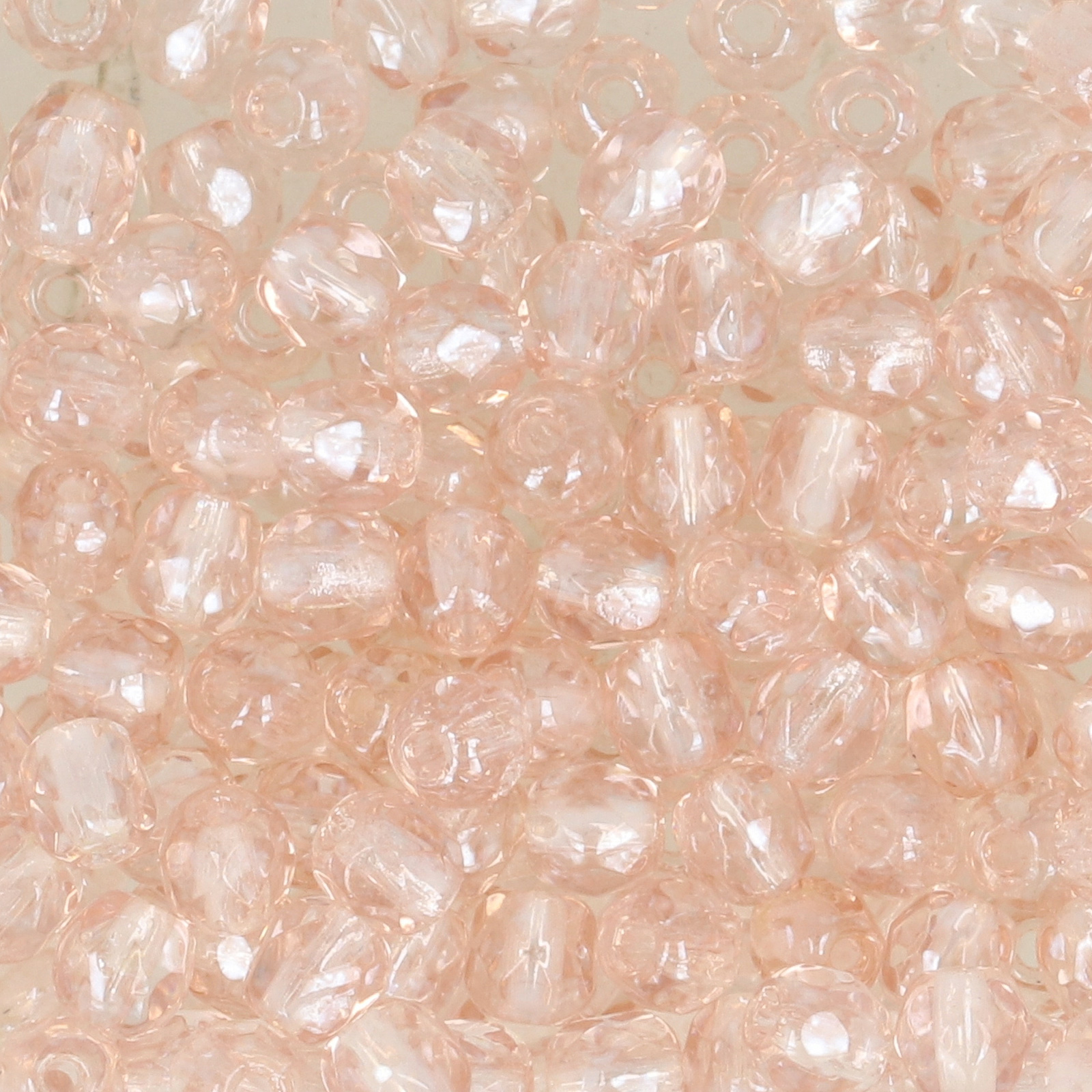 czech fire-polished round beads luster rosaline 3mm | 50pc