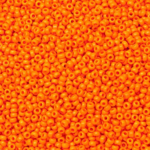 miyuki rocailles 15/0 - opaque orange (406) | 10gr