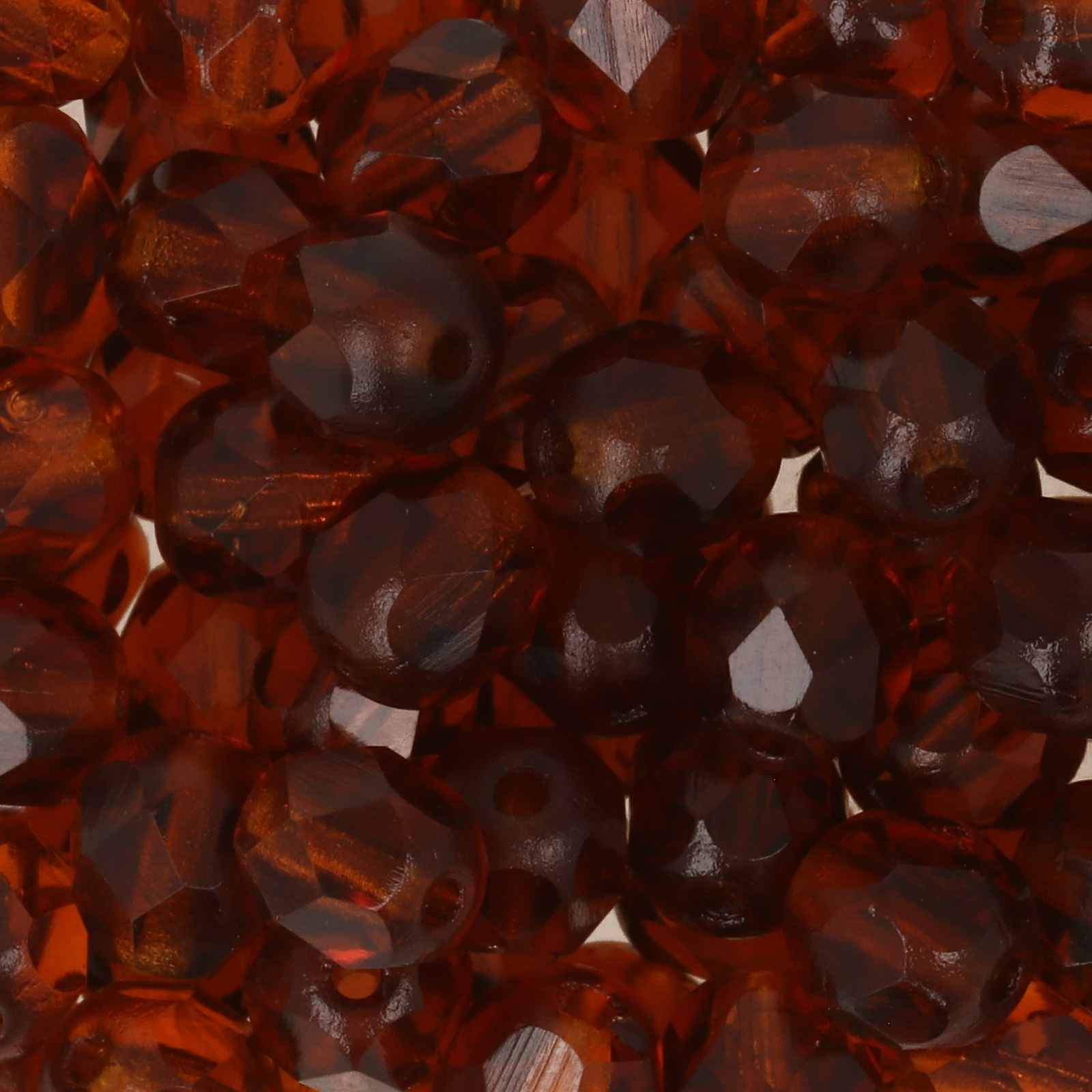 böhmische glasschliffperlen medium topaz 6mm | 25st