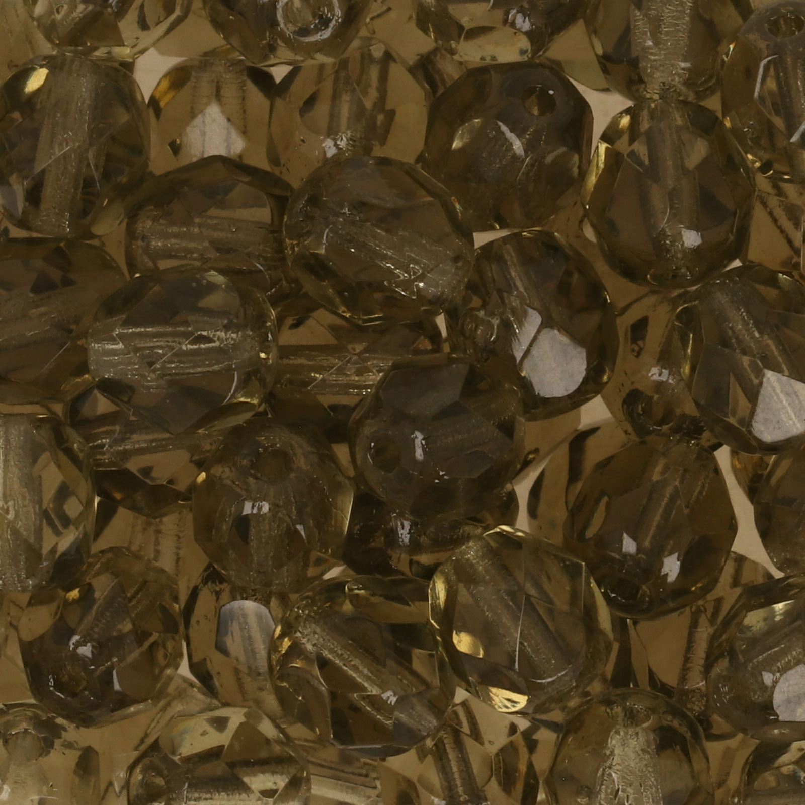böhmische glasschliffperlen black diamond 6mm | 25st