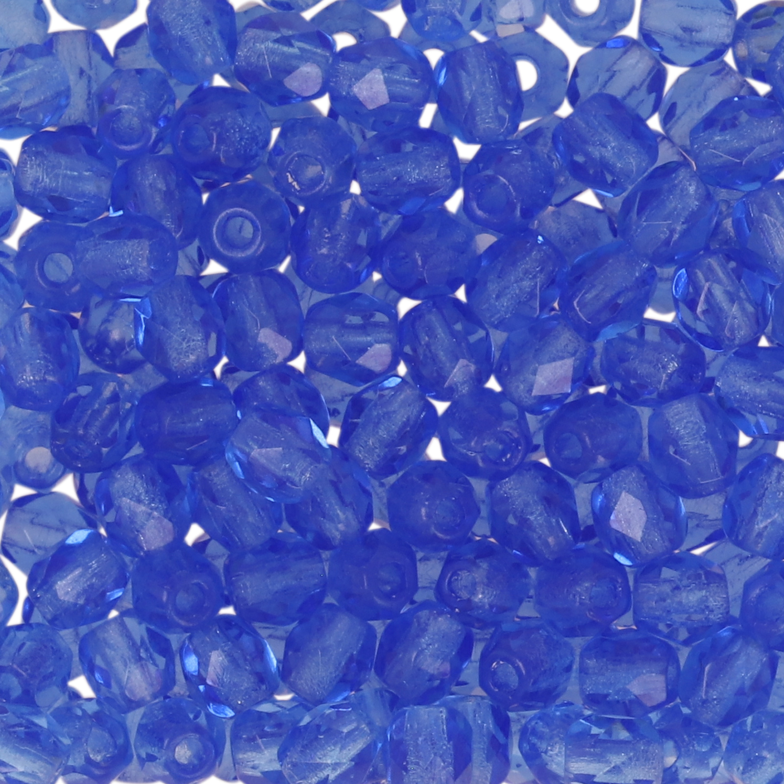 böhmische glasschliffperlen sapphire 3mm | 50st