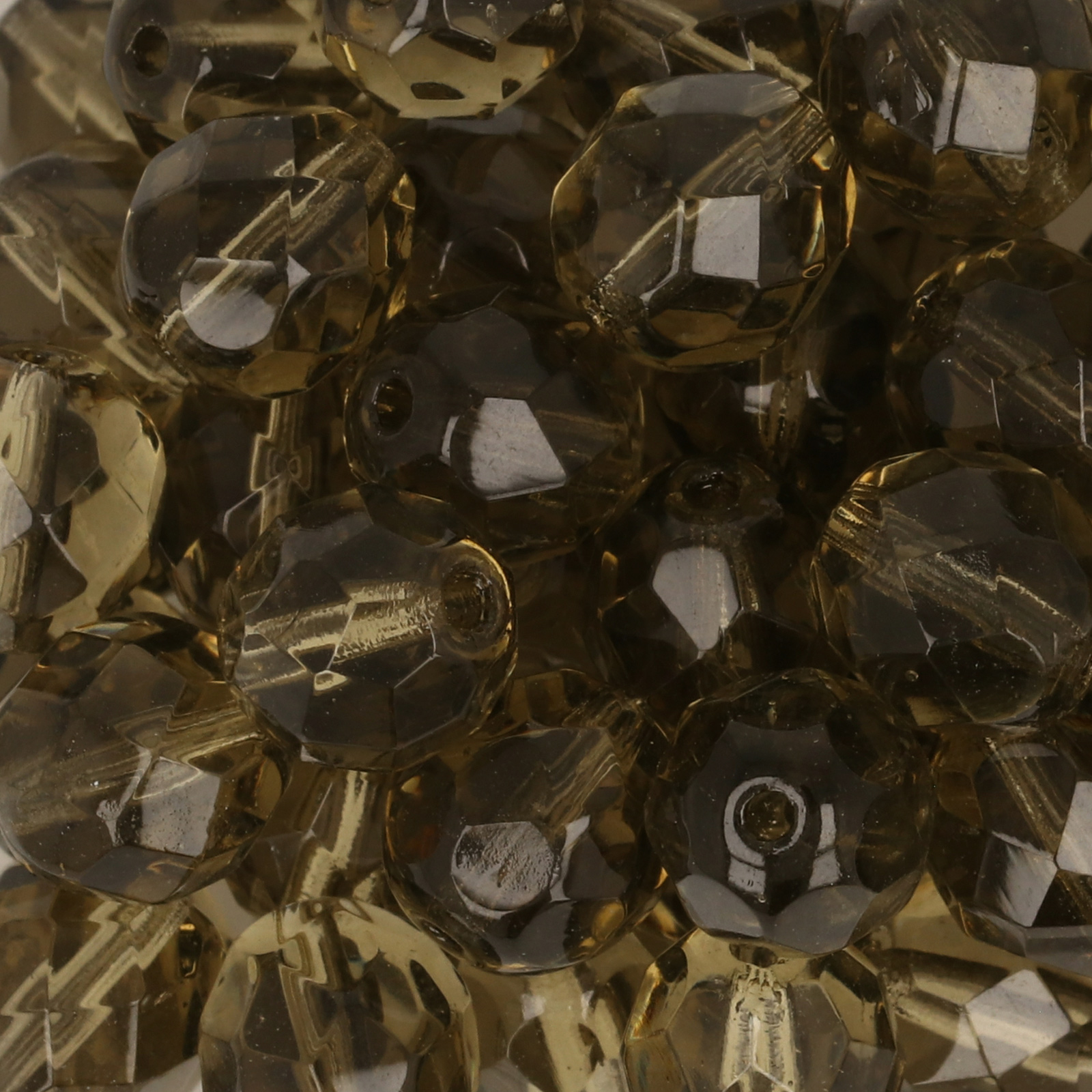 böhmische glasschliffperlen black diamond 8mm | 25st