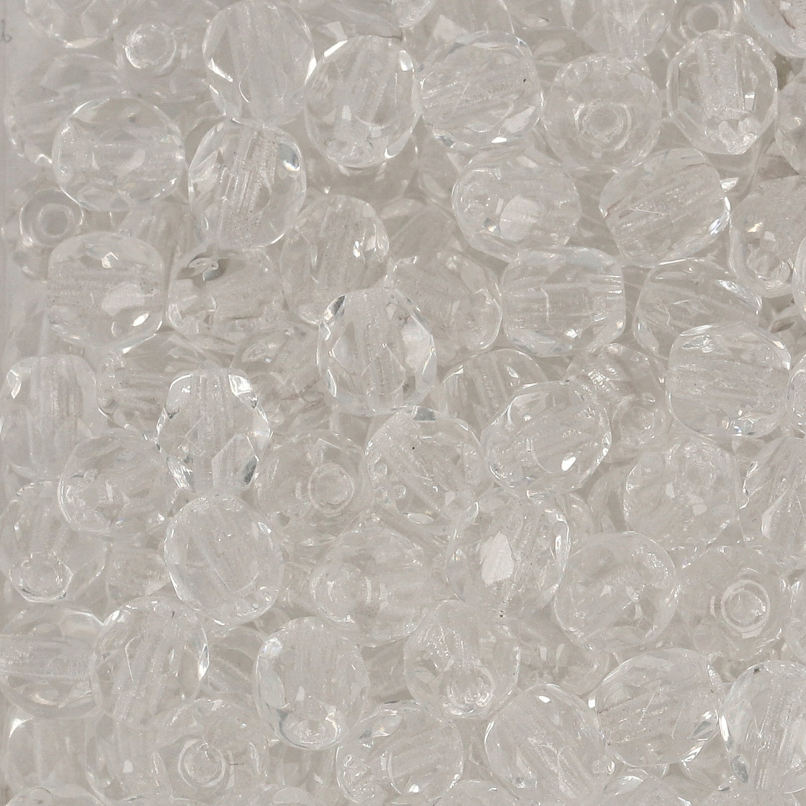 czech fire-polished round beads crystal 4mm | 50pc