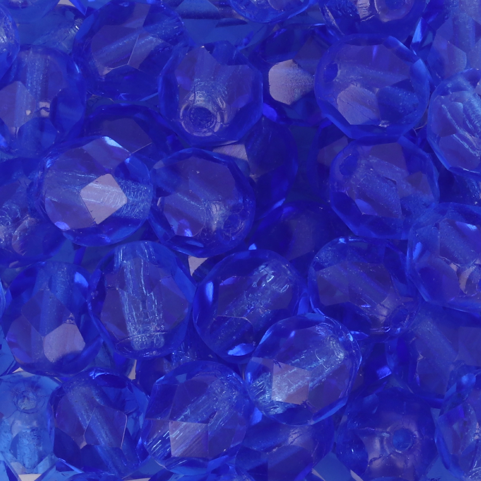 böhmische glasschliffperlen sapphire 6mm | 25st