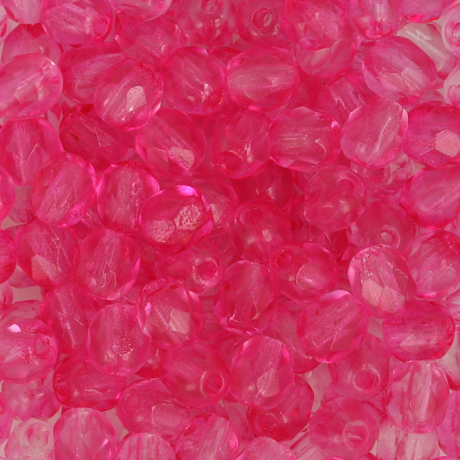 böhmische glasschliffperlen dark hot pink 4mm | 50st