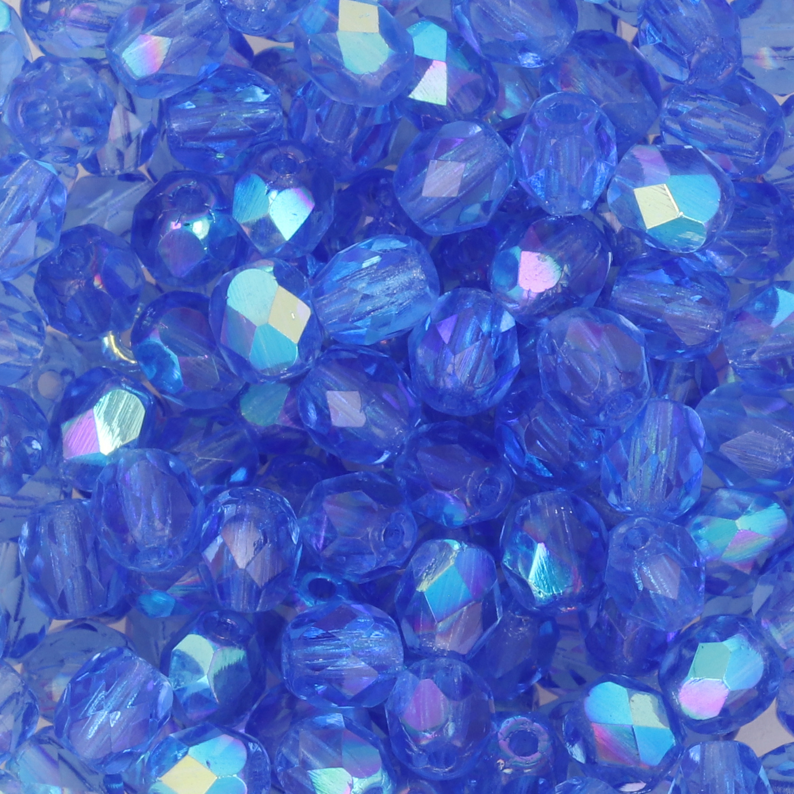 böhmische glasschliffperlen sapphire ab 4mm | 50st