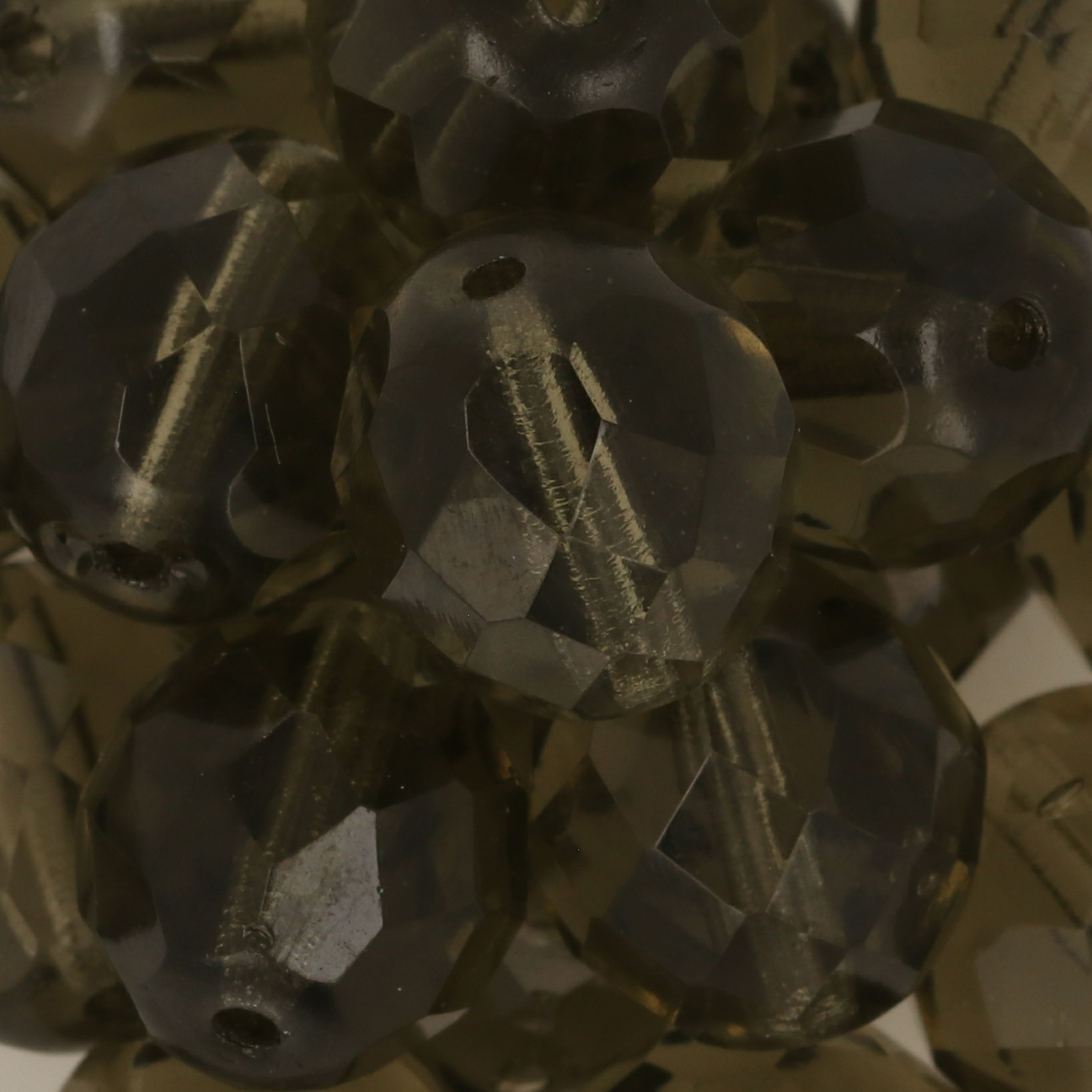 böhmische glasschliffperlen black diamond 12mm | 5st