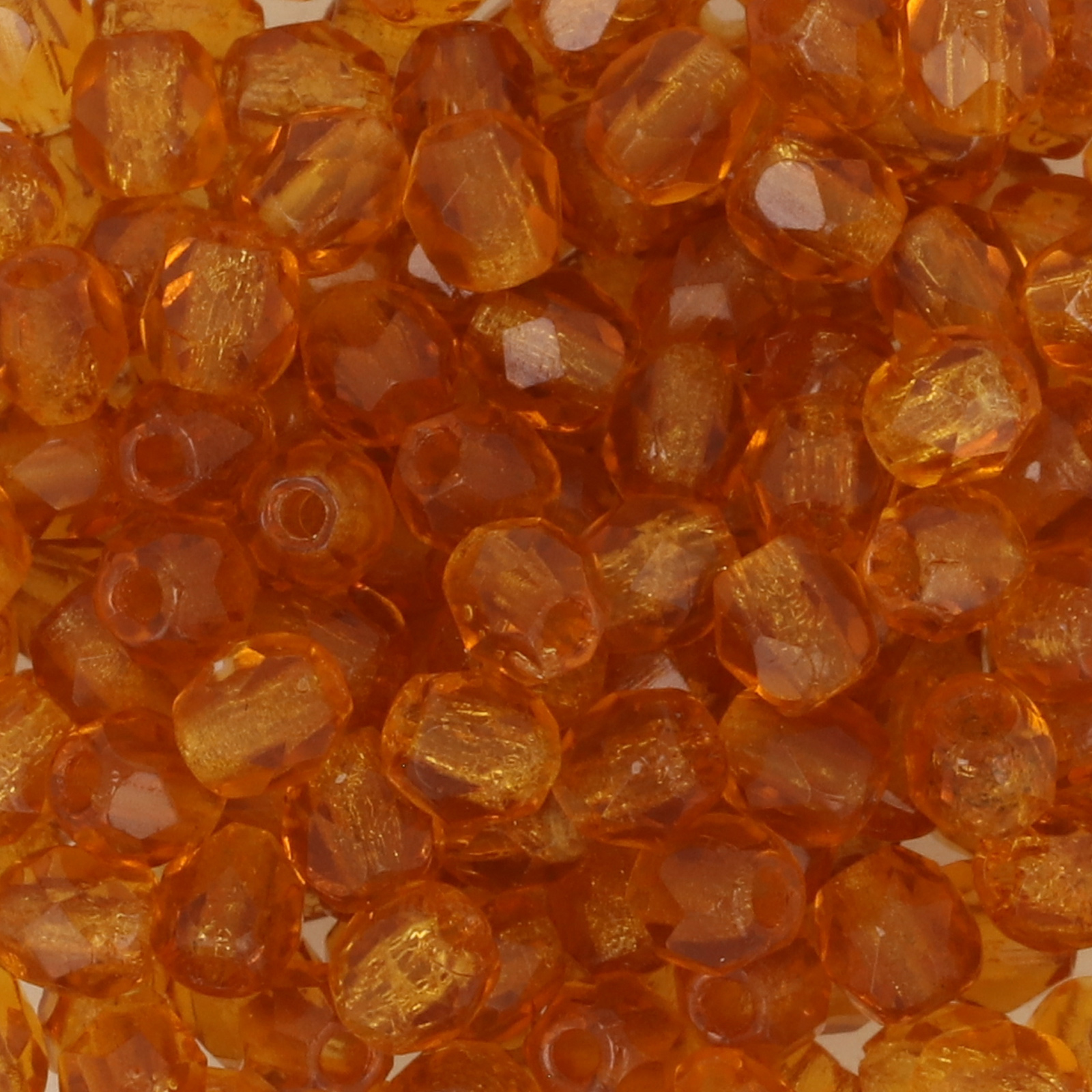 böhmische glasschliffperlen topaz 3mm | 50st