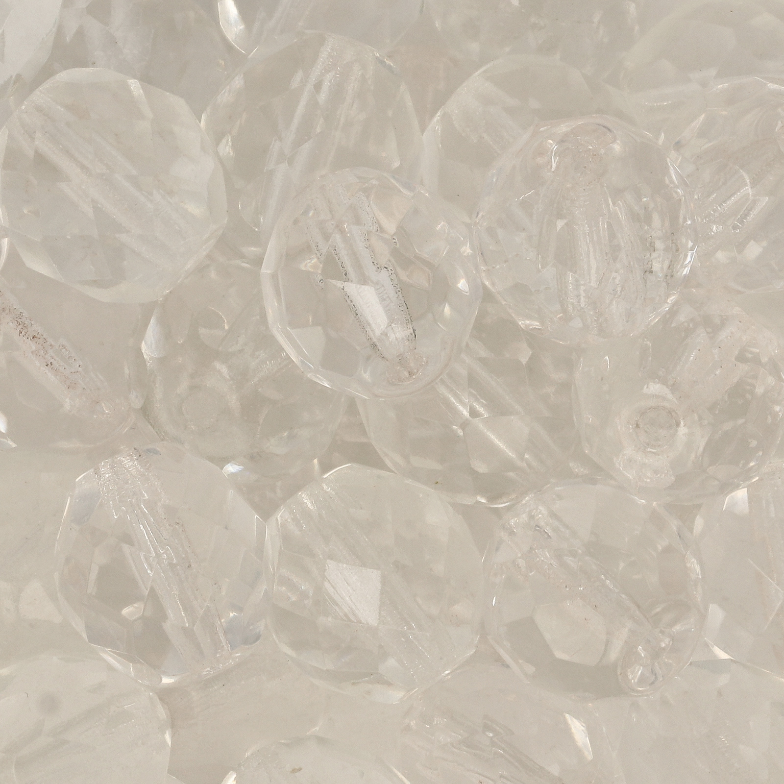 czech fire-polished round beads crystal 10mm | 10pc