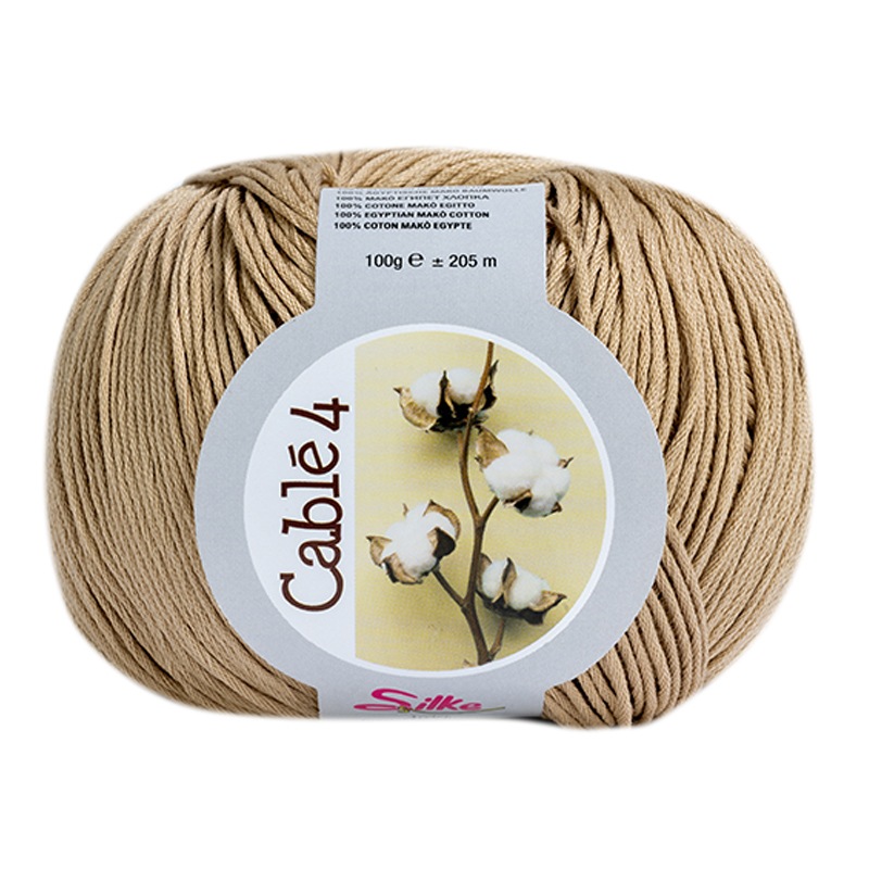 silke cablé 4 - beige (49) -100gr (205mt) | 1pc