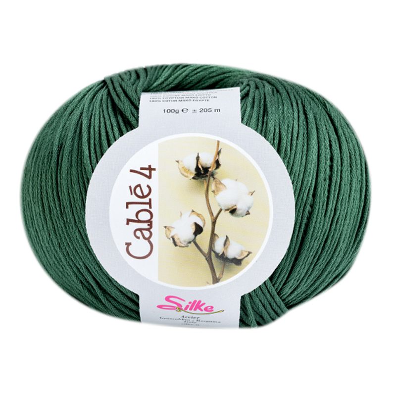 silke cablé 4 - forest green (135) -100gr (205mt) | 1pc