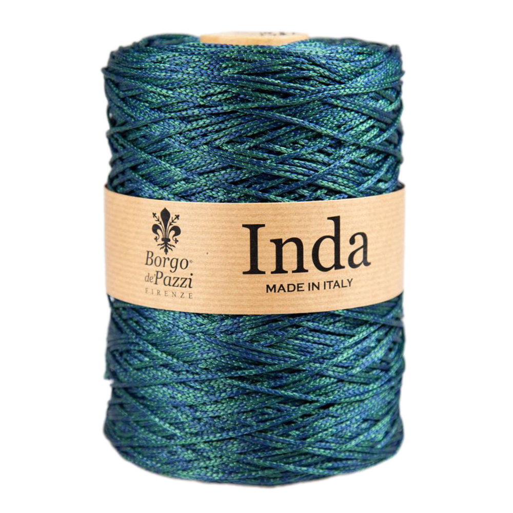 borgo de' pazzi inda - teal melange (17) - 500gr (570mt) | 1pc
