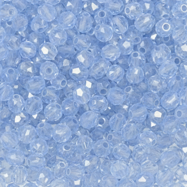 böhmische glasschliffperlen crystal/sapphire 4mm | 50st
