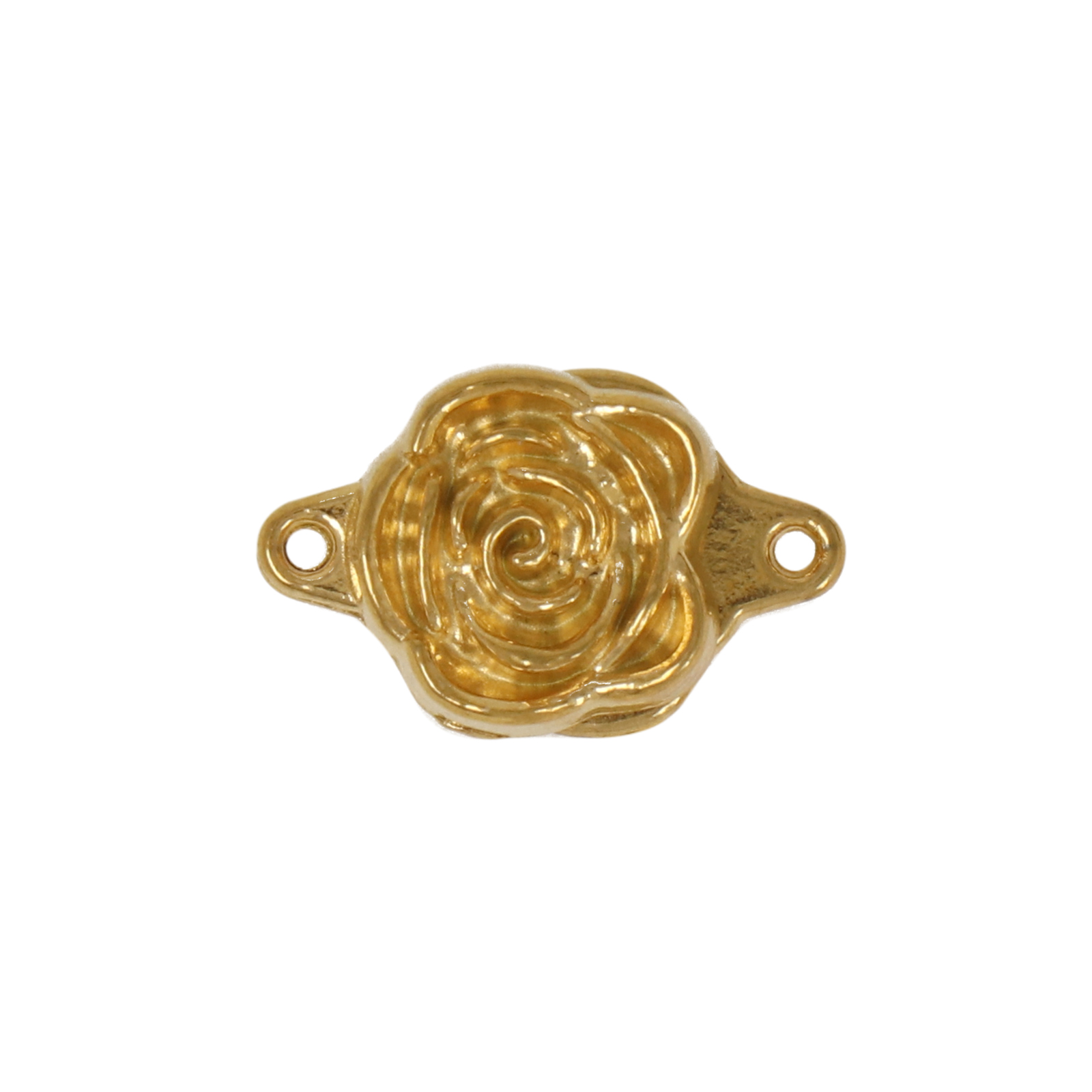 gold plated stainless steel magnetic rose clasp 12mm | 1pc