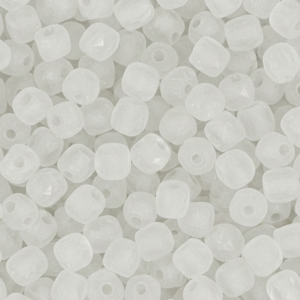 czech fire-polished round beads matte crystal 3mm | 50pc