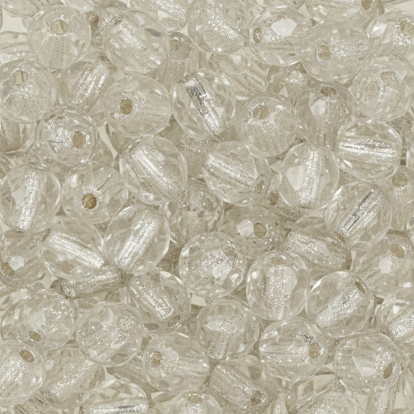 böhmische glasschliffperlen silver lined crystal 4mm | 50st