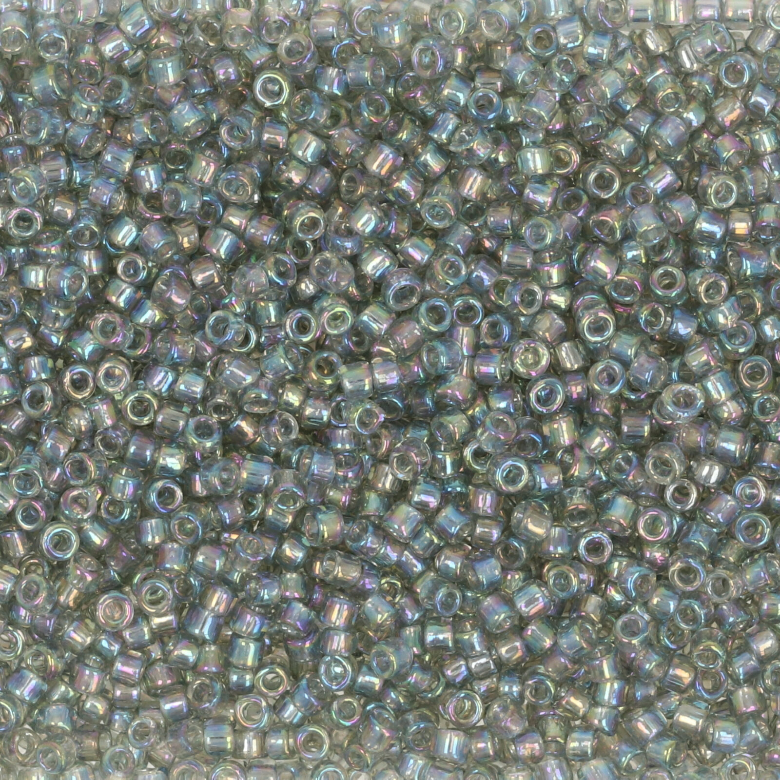 rocaille toho seed beads 15/0 - transparent rainbow black diamond (176) | 10gr