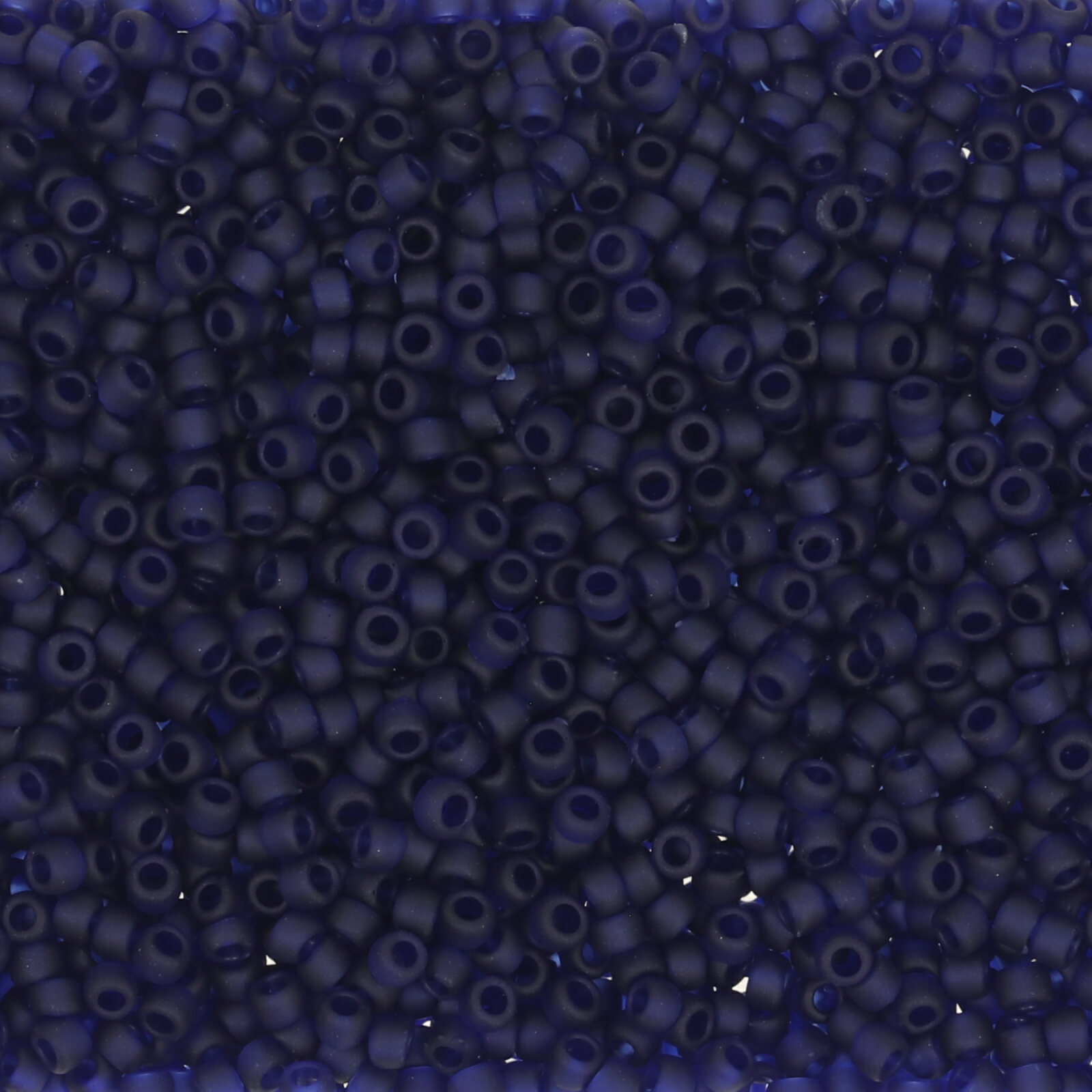 rocaille toho seed beads 15/0 - transparent frosted cobalt (8df) | 10gr