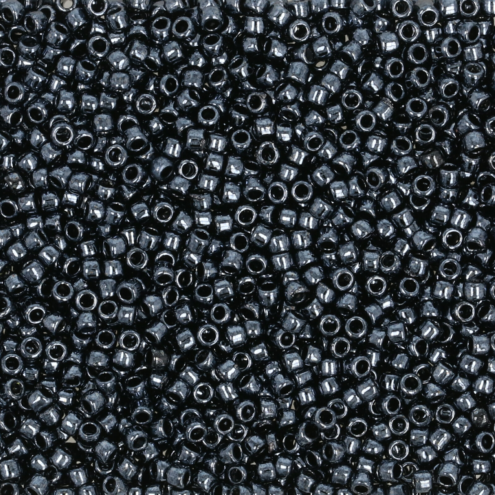 rocaille toho seed beads 15/0 - metallic hematite (81) | 10gr