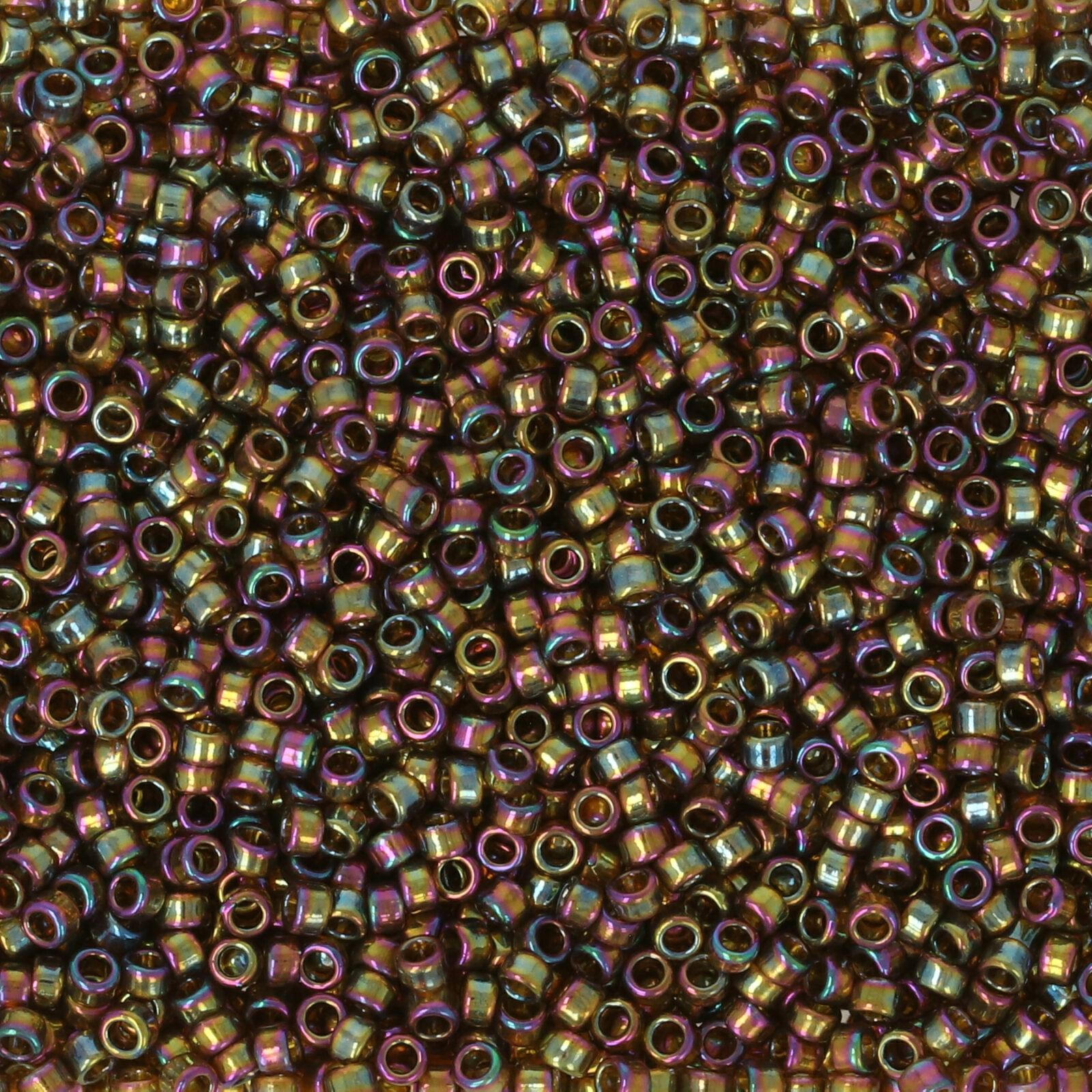 rocaille toho seed beads 15/0 - gold-lustered dark topaz (459) | 10gr