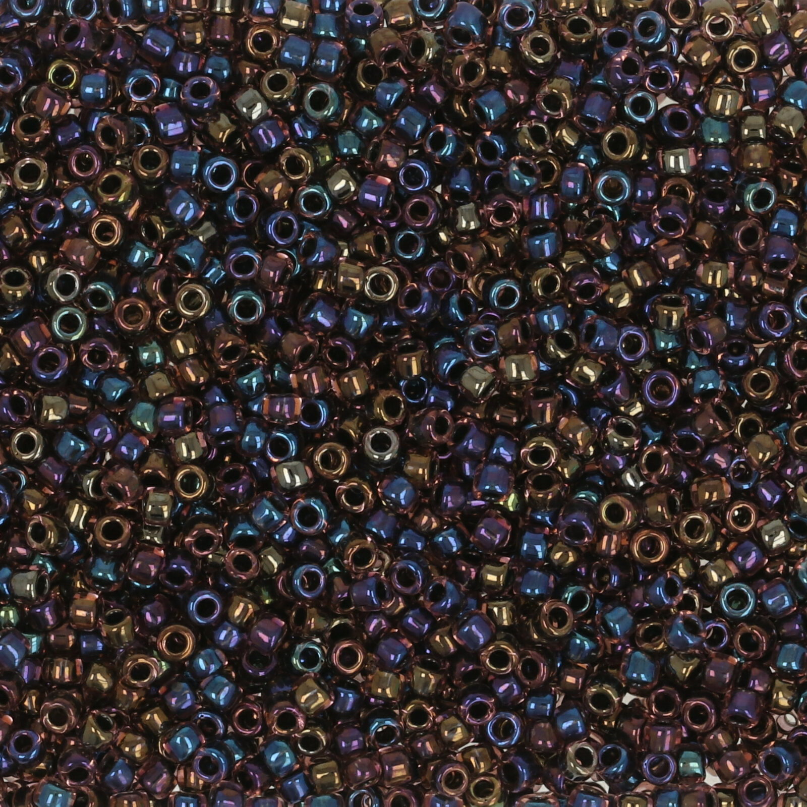 rocaille toho seed beads 15/0 - inside color luster light amethyst/jet lined (251) | 10gr