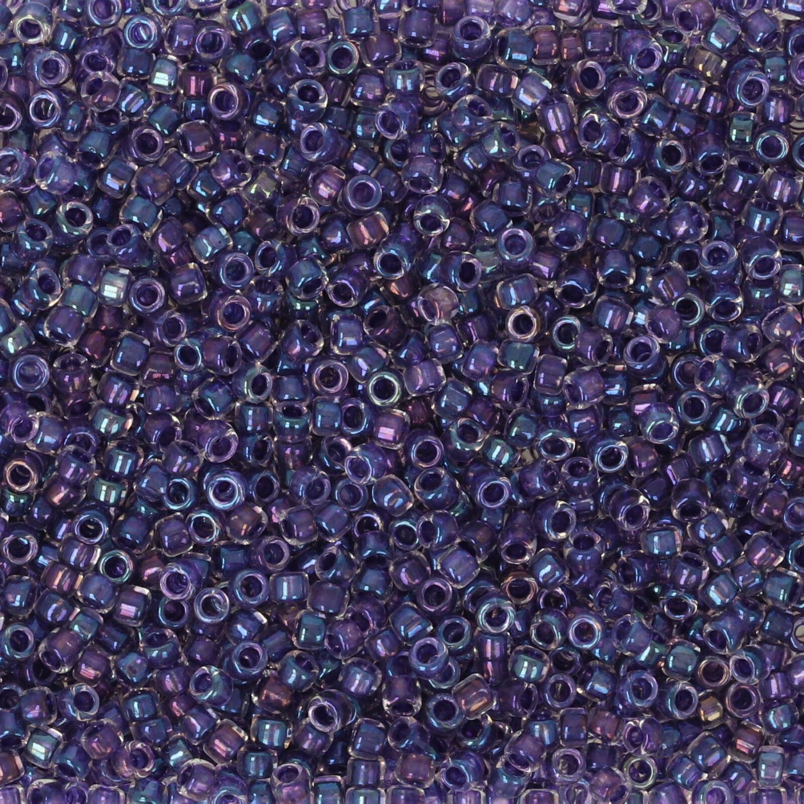 saatperlen toho 15/0 inside color rainbow crystal/tanzanite lined (181) | 10gr