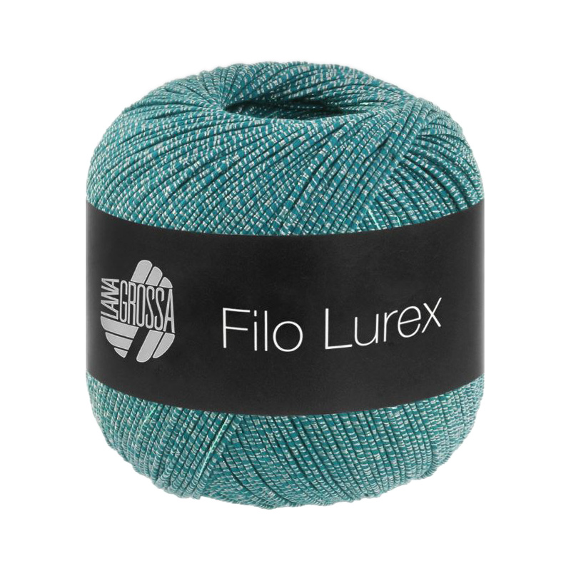 filo lurex lana grossa - teal (10) - 50gr (145mt) | 1pc