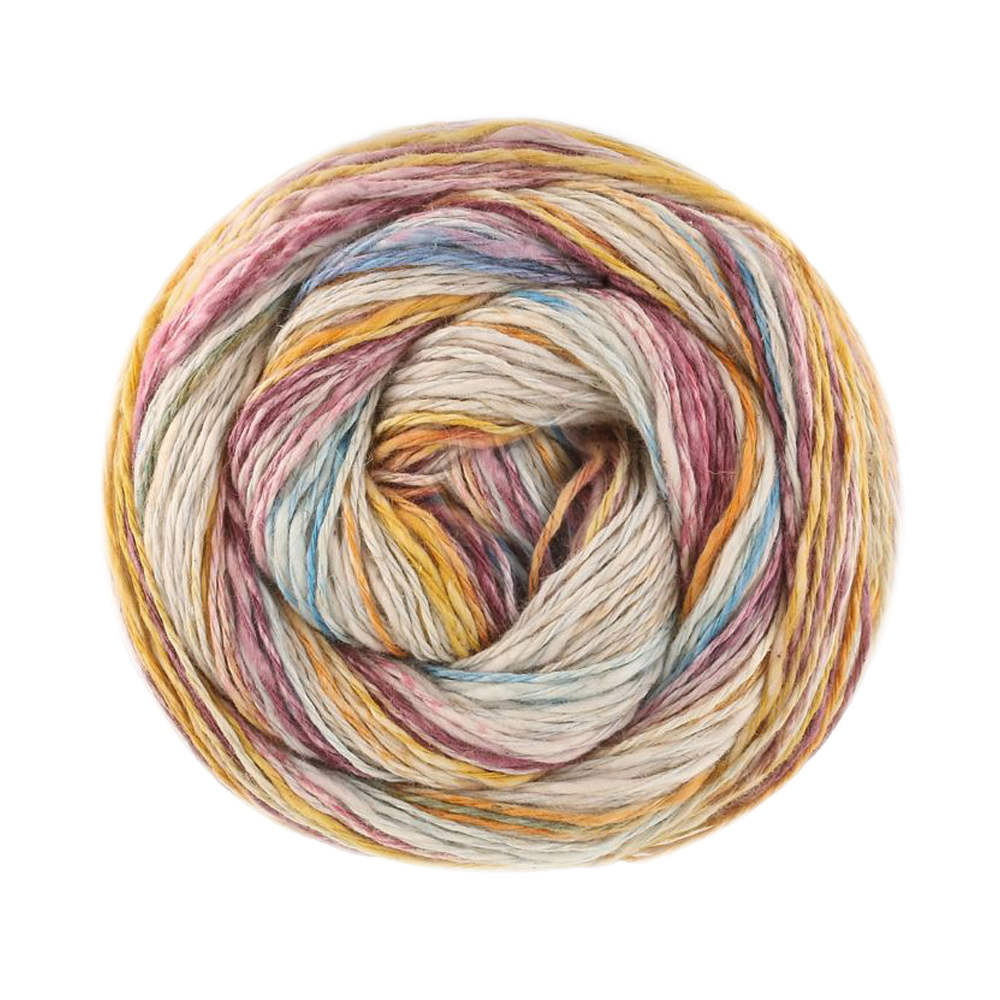 lana grossa gomitolo california - sky blue/ochre/saffron (046) - 100gr (300mt) | 1pc