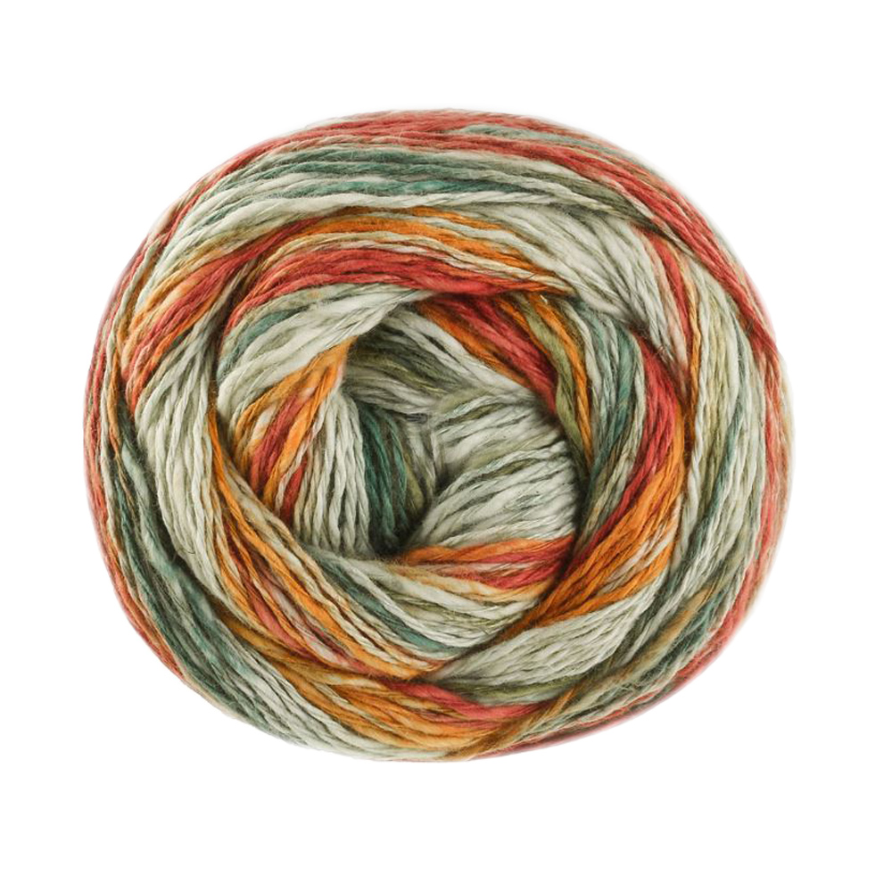 lana grossa gomitolo california - rust/light green/dark green/ochre (047) - 100gr (300mt) | 1pc