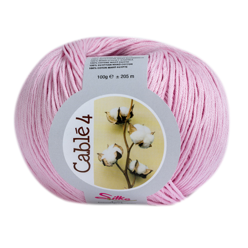 silke cablé 4 - rosa (0004) -100gr (205mt) | 1pc