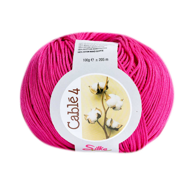 silke cablé 4 - fuchsia (0033) -100gr (205mt) | 1pc