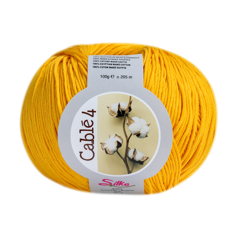 silke cablé 4 - yellow (0054) -100gr (205mt) | 1pc