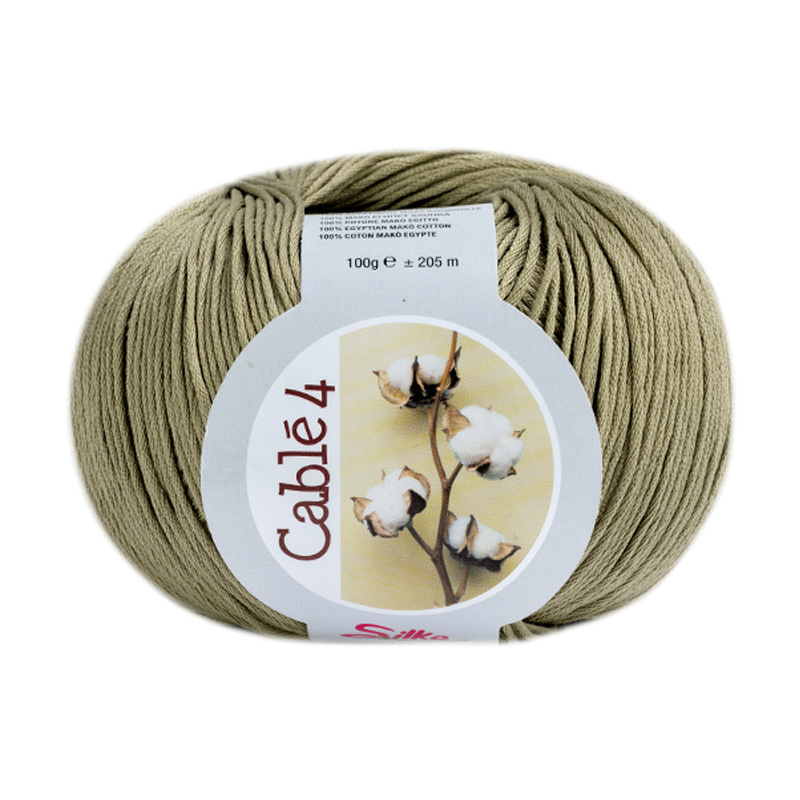 silke cablé 4 - oliv (9125) -100gr (205mt) | 1st