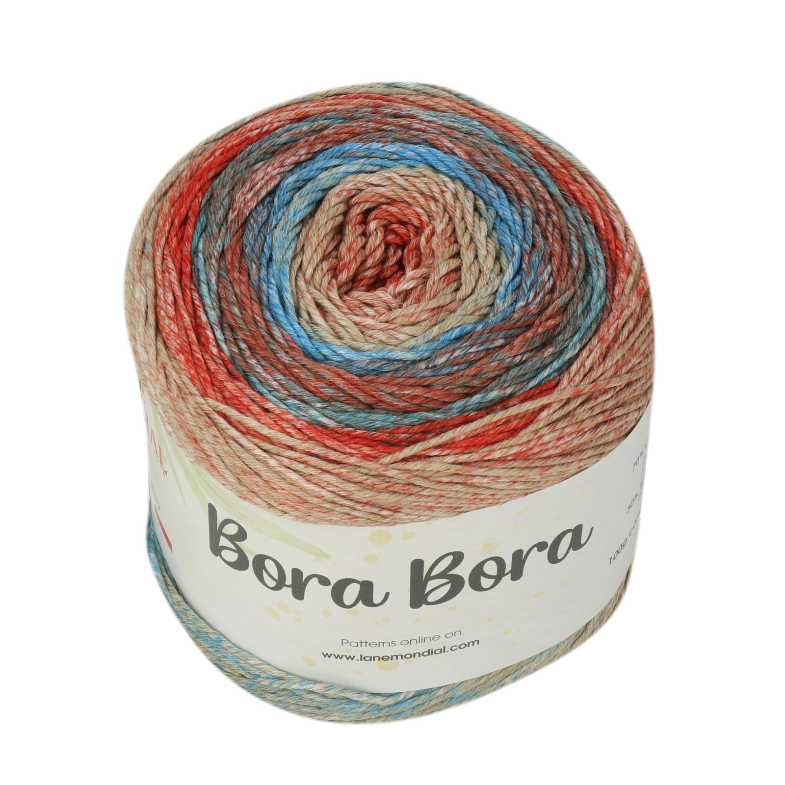 bora bora mondial - beige/bordeaux/blau (956) - 100gr (280mt) | 1st