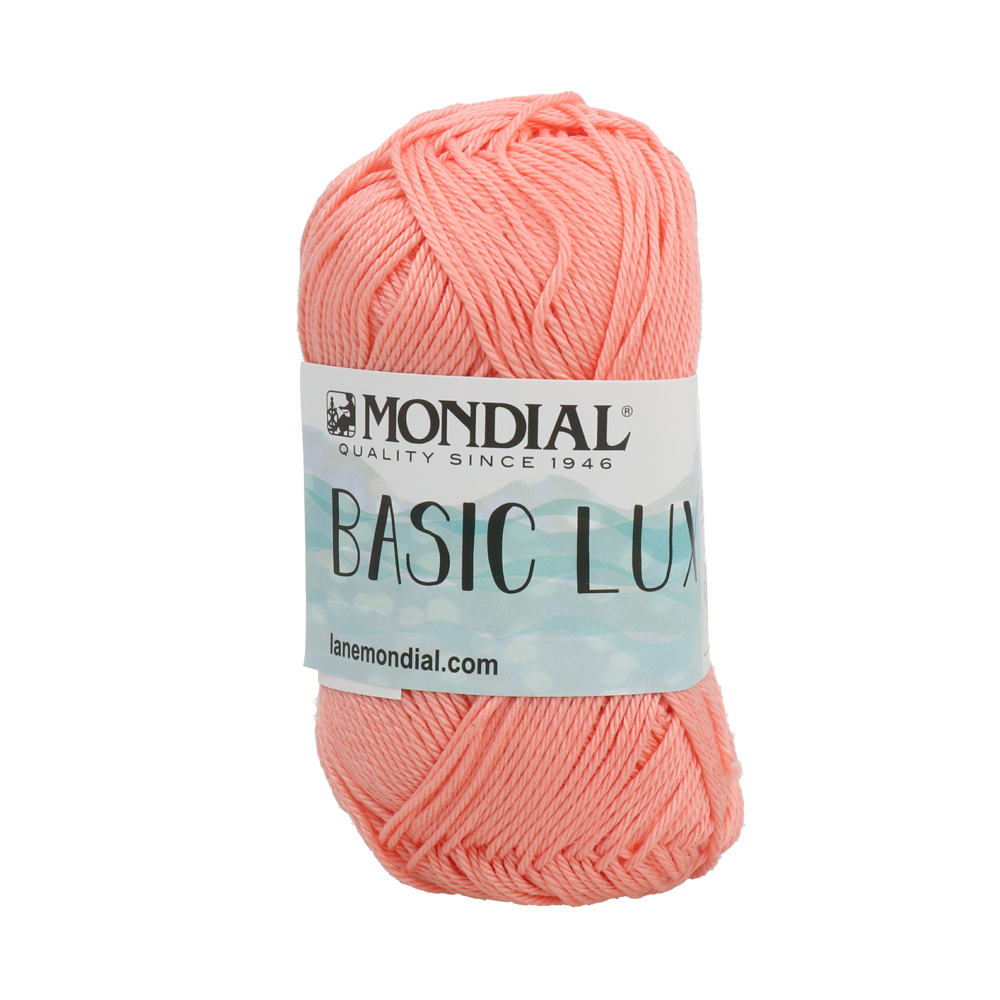 basic lux mondial 100% cotton - salmon (183) - 50gr (120mt) | 1pc