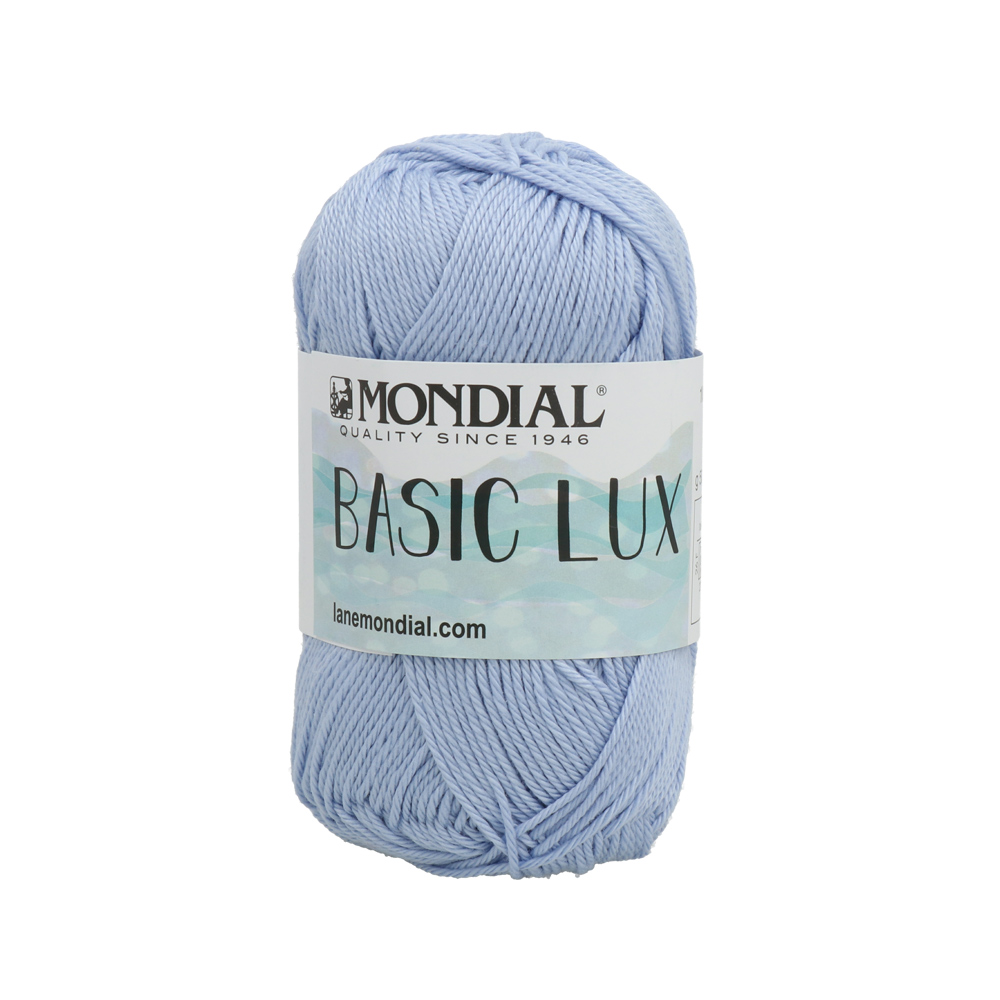 basic lux mondial 100% cotton - forget-me-not (185) - 50gr (120mt) | 1pc