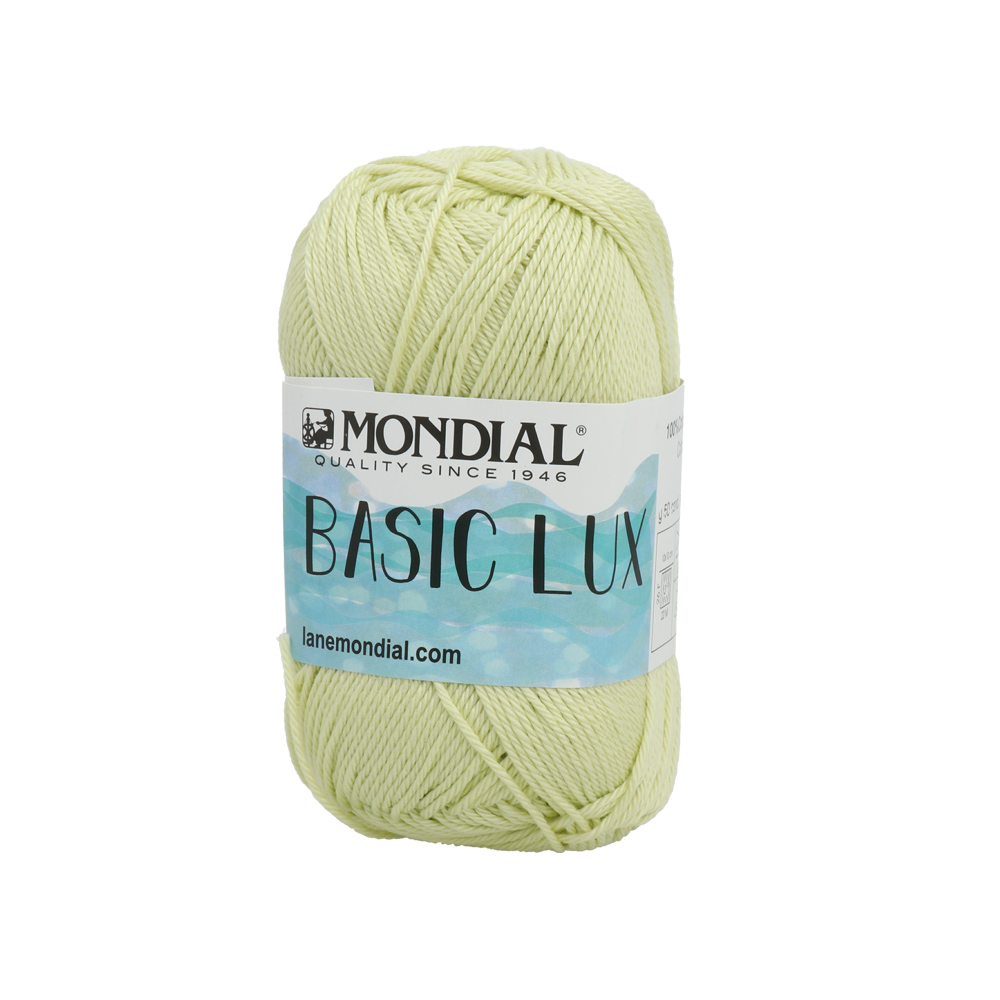 basic lux mondial 100% cotton - cucumber (186) - 50gr (120mt) | 1pc