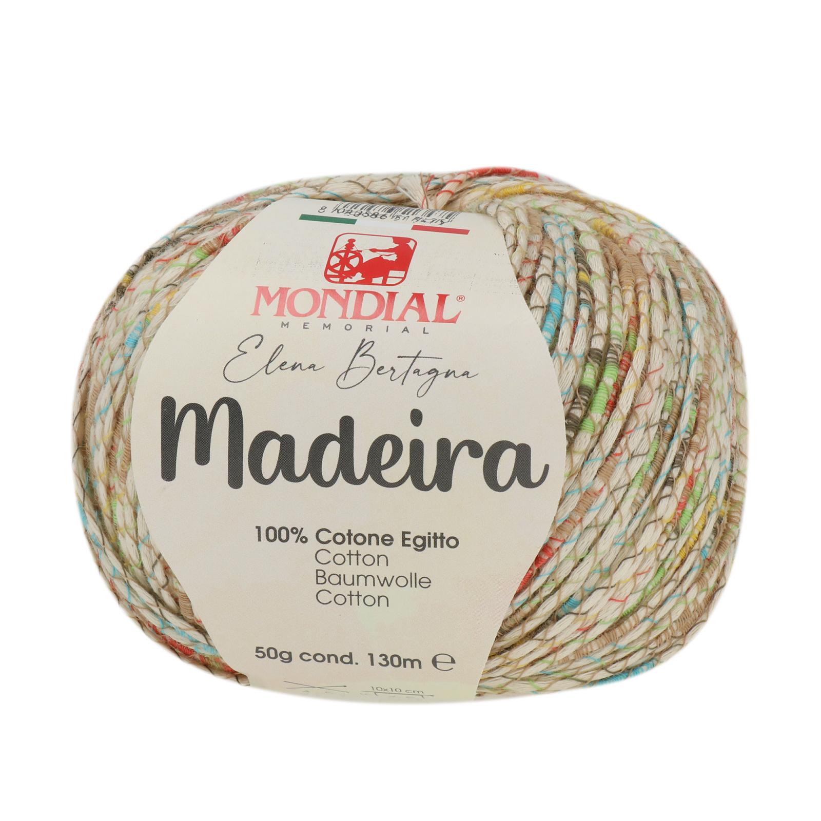 madeira mondial - beige multicolor (870) - 50gr (130mt) | 1pc