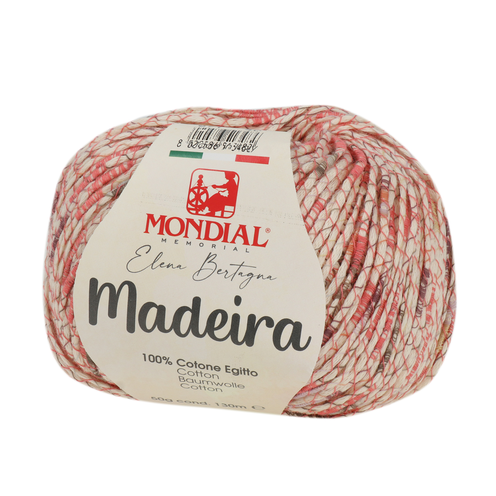madeira mondial - coral multicolor (871) - 50gr (130mt) | 1pc