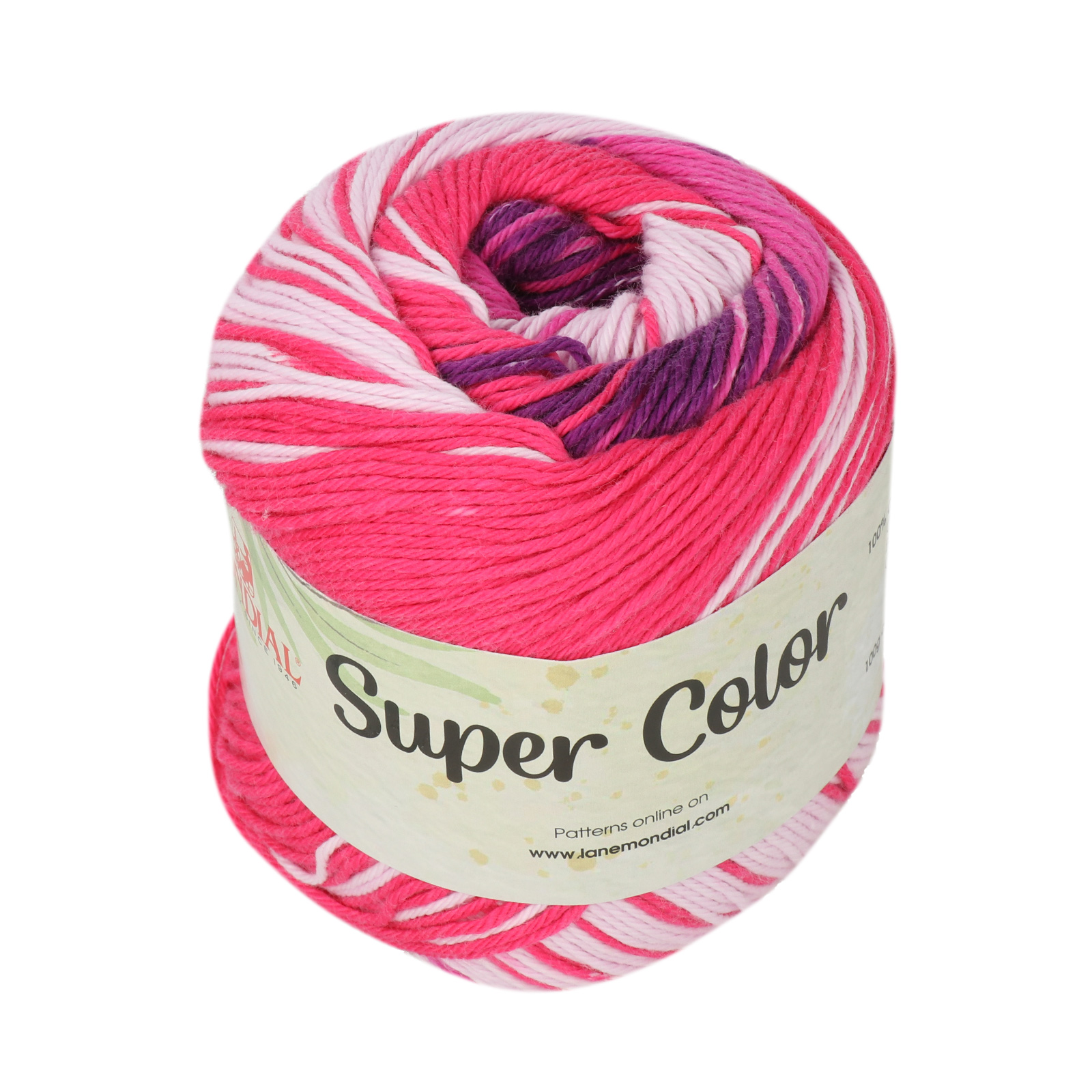 super color mondial - rosa/lila/fuchsia (445) - 100gr (220mt) | 1st