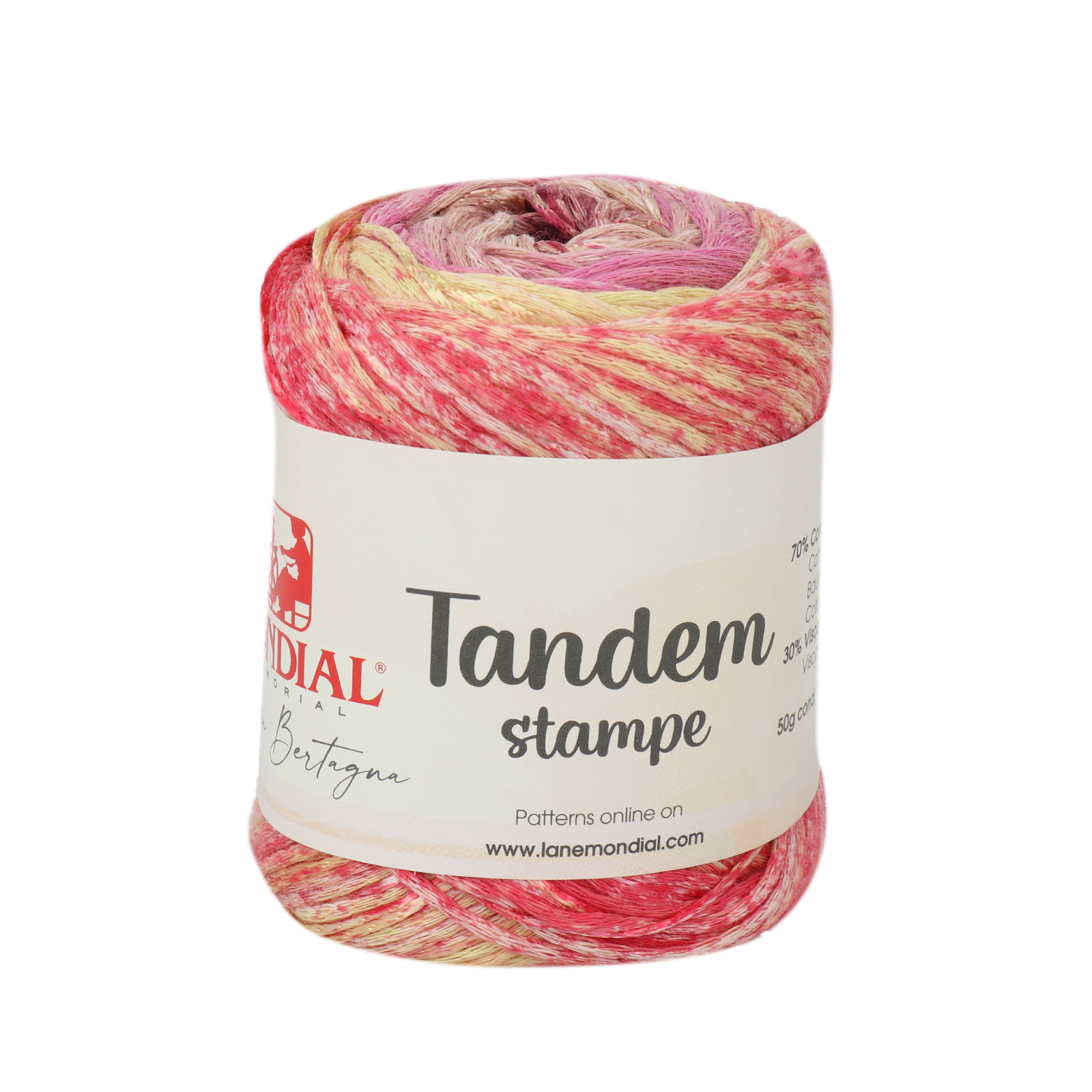tandem stampe mondial - sand/rosa/säure/rosa koralle (332) - 50gr (160mt) | 1st