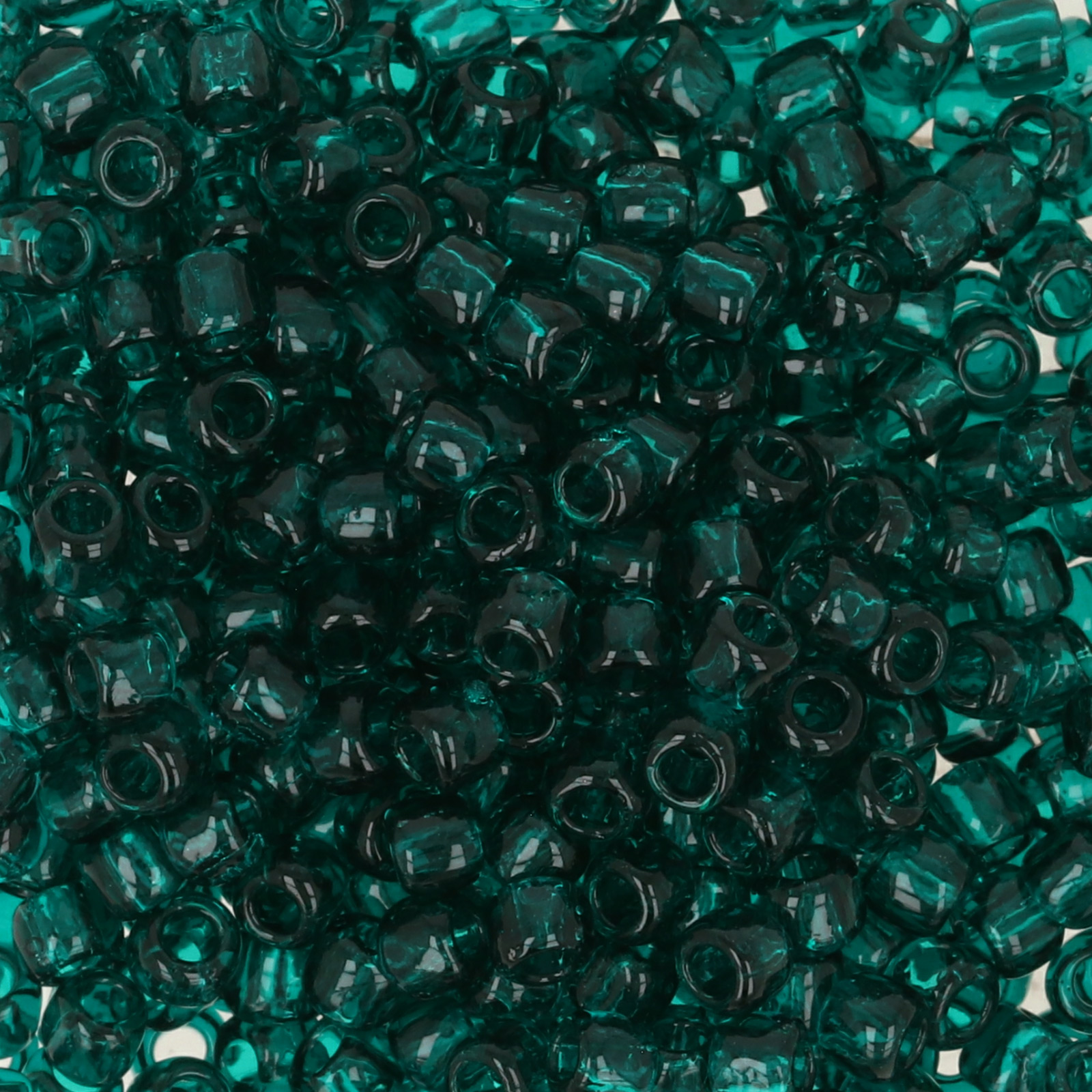 rocaille toho seed beads 8/0 transparent capri blue (7bd) | 10gr