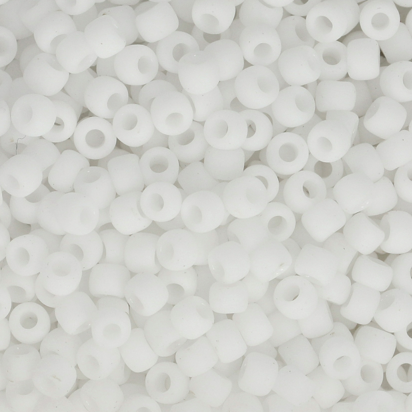 saatperlen toho 8/0 opaque frosted white (41f) | 10gr