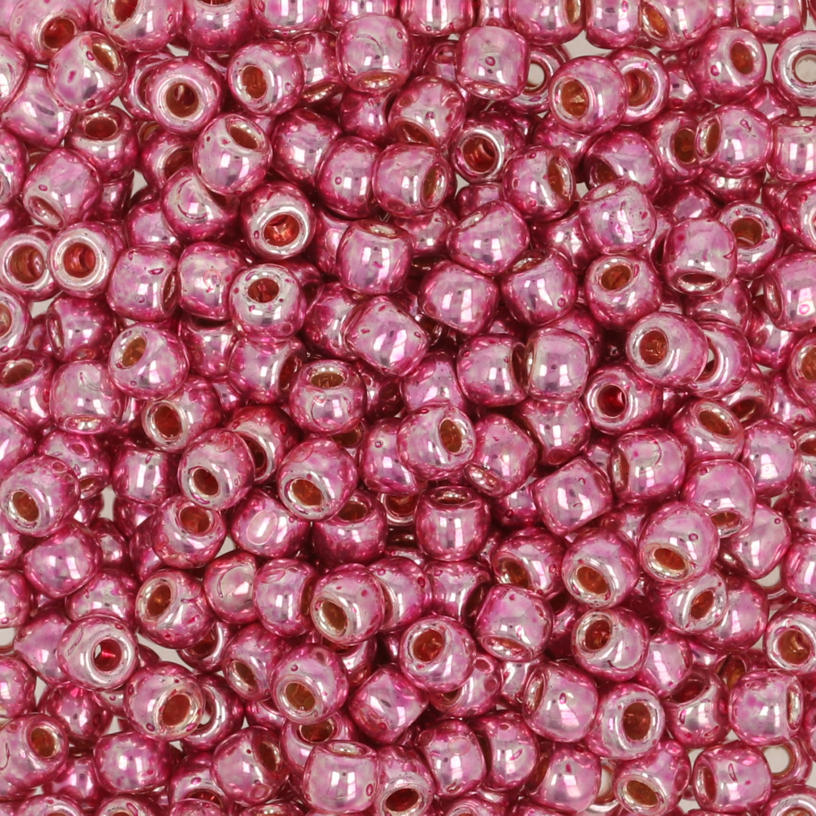 rocaille toho seed beads 8/0 permanent finish galvanized pink lilac (pf553) | 10gr