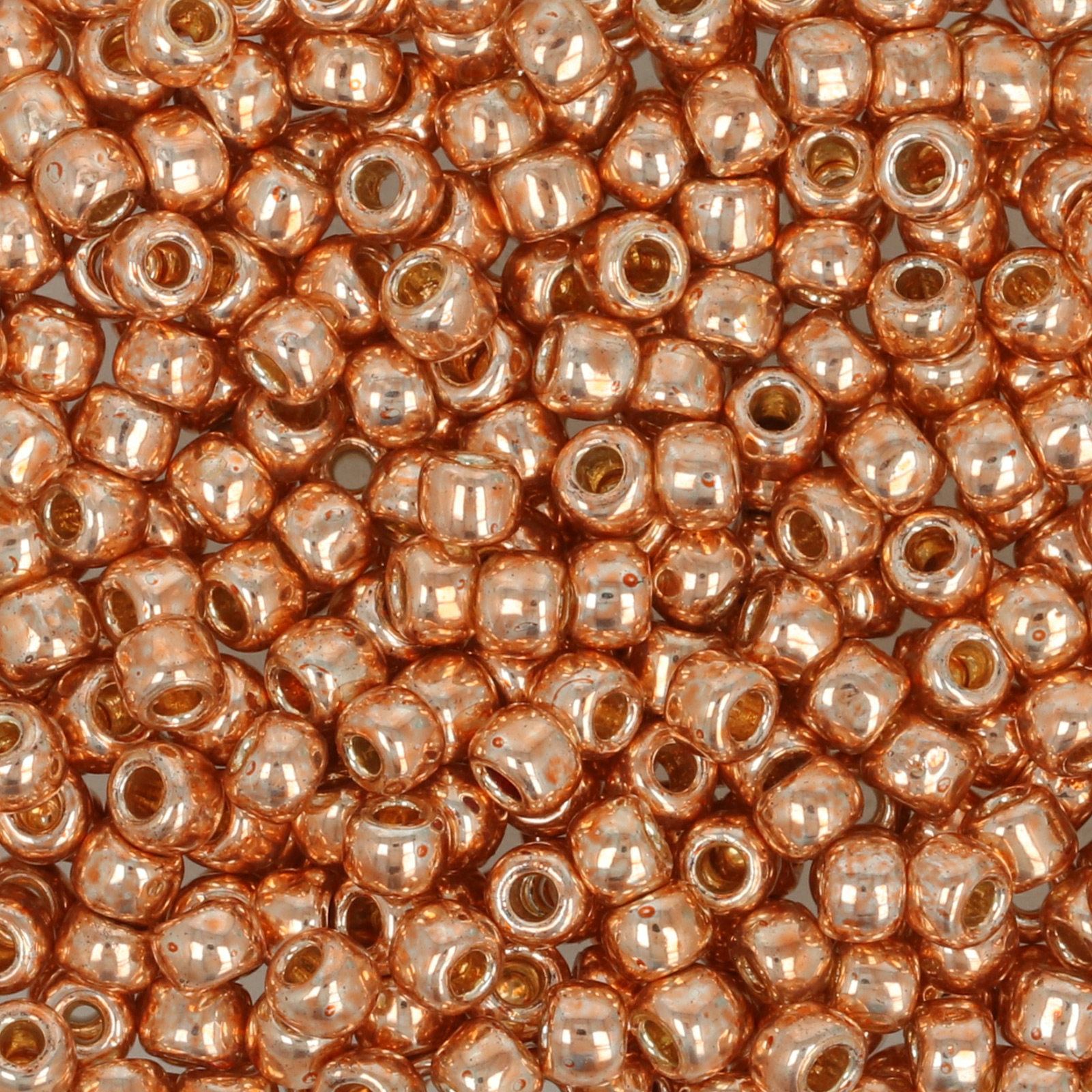 rocaille toho seed beads 8/0 - permanent finish galvanized rose gold (pf551) | 10gr