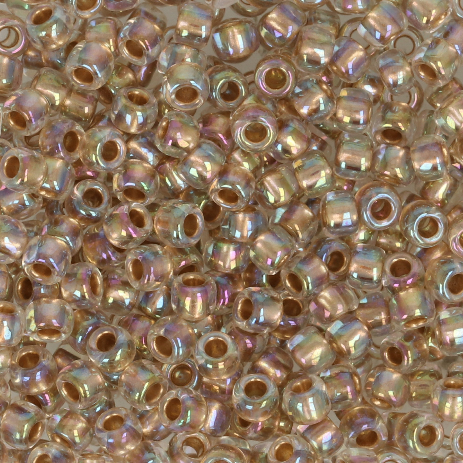 rocaille toho seed beads 8/0 - gold lined rainbow crystal (994) | 10gr